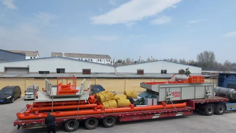 Ail-archeb o Ganol Asia! Uned Sgrin Mwyngloddio Aur Jinqi Wedi'i Cludo